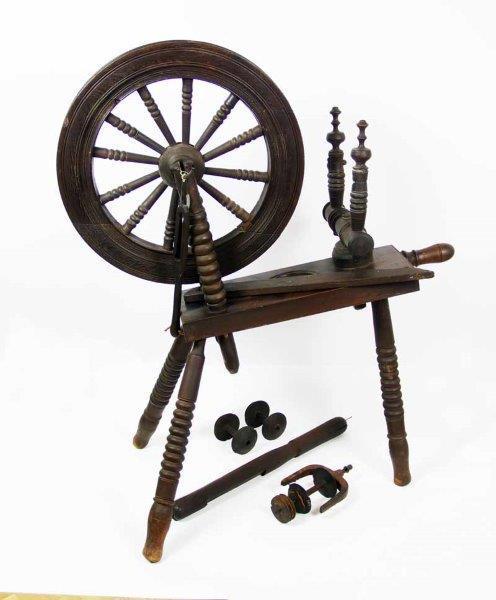 19th century spinning wheel